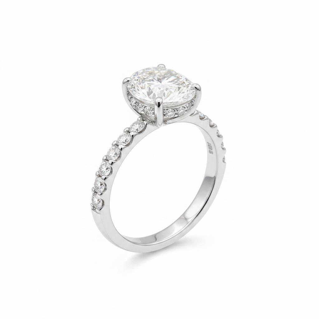 14K Gold Lab Diamond ring 2.46CT