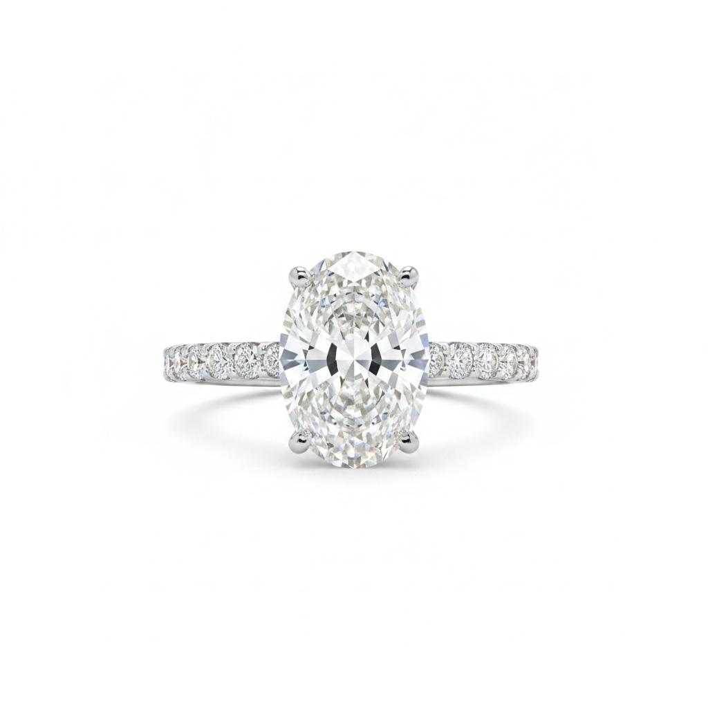 14K Gold Lab Diamond ring 2.46CT