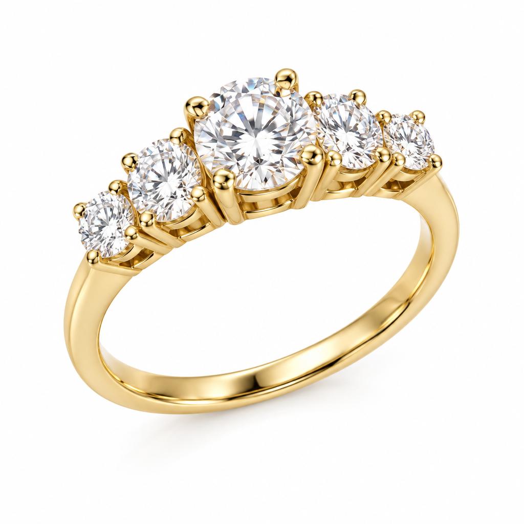 14K Gold Lab Diamond ring 0.85CT