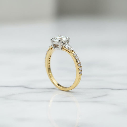 10k Gold Moissanite ring 1.63CT (DMM10RI022)