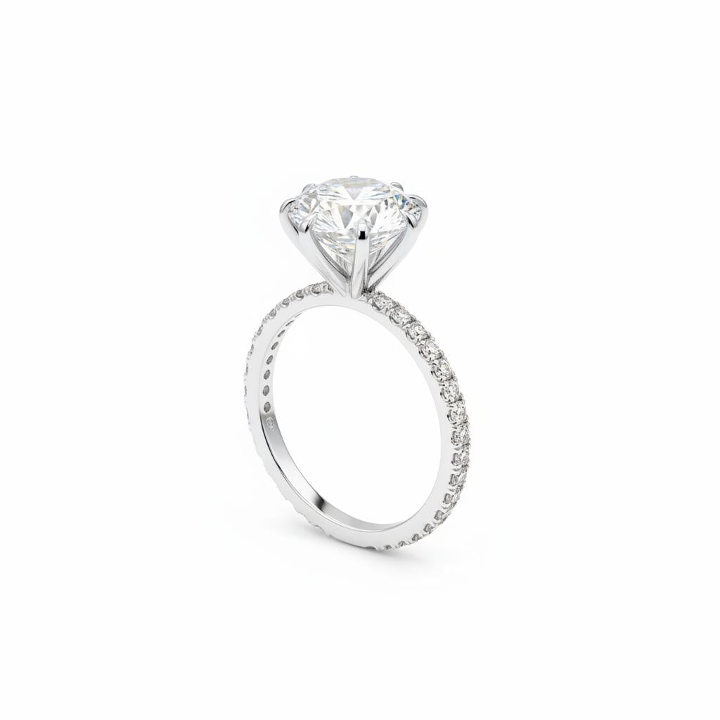 10k gold moissanite ring 5.5ct
