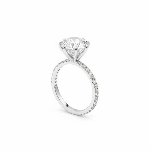 10k gold moissanite ring 5.5ct