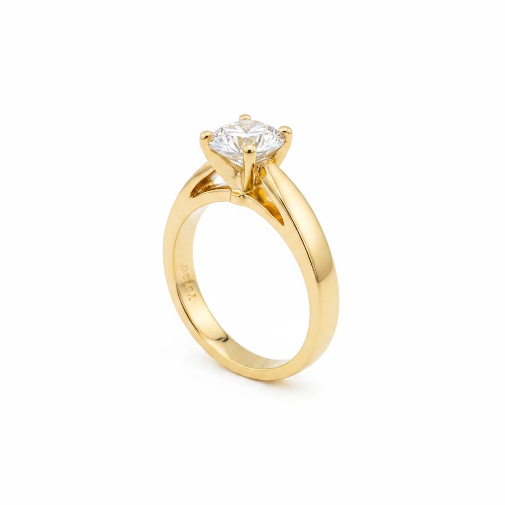10K Gold Moissanite ring 1.03CT