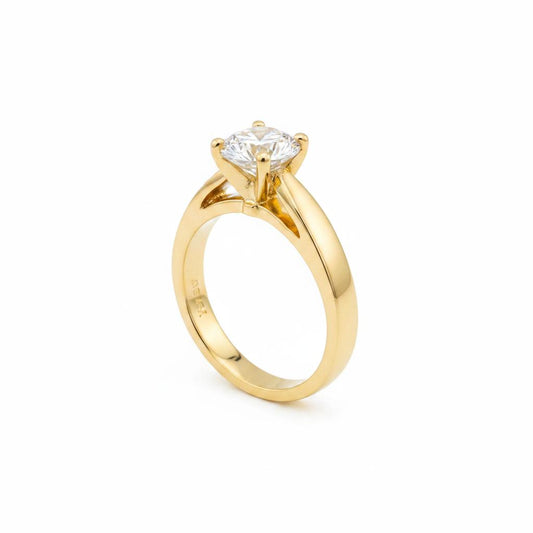 10K Gold Moissanite ring 1.03CT