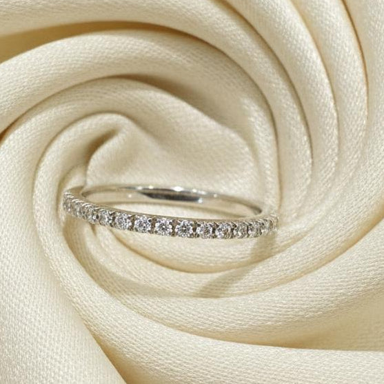 10K gold natural diamond halo ring detail showing diamond halo sparkle expert craftsmanship
