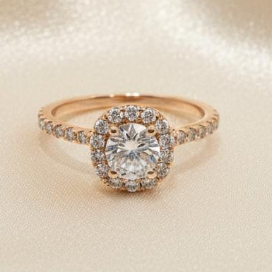 10K gold natural diamond ring 0.55CT authentic brilliance timeless elegance