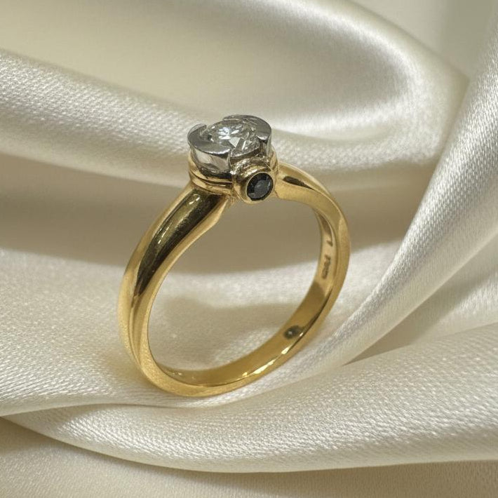 10K gold natural diamond solitaire ring 0.25CT classic elegance timeless design authentic brilliance