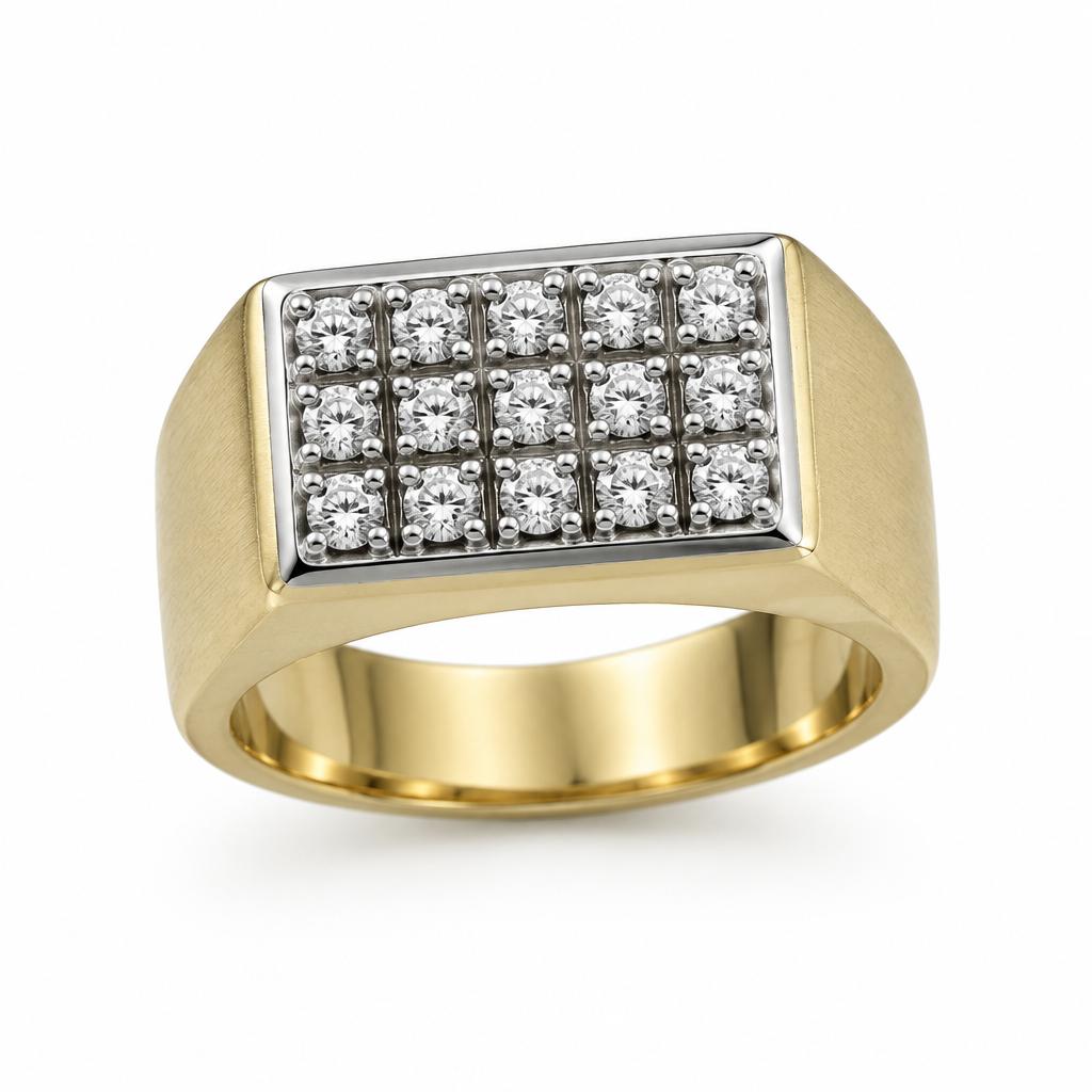 10K Gold Natural Diamond ring 0.10CT