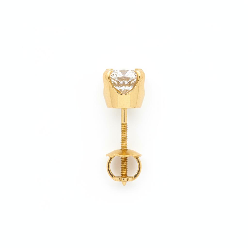 14k gold Natural Diamond earrings 0.96CT