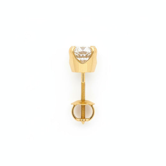 14k gold Natural Diamond earrings 0.96CT
