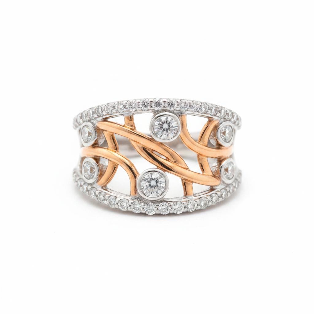 14k Gold Diamond ring 0.79CT