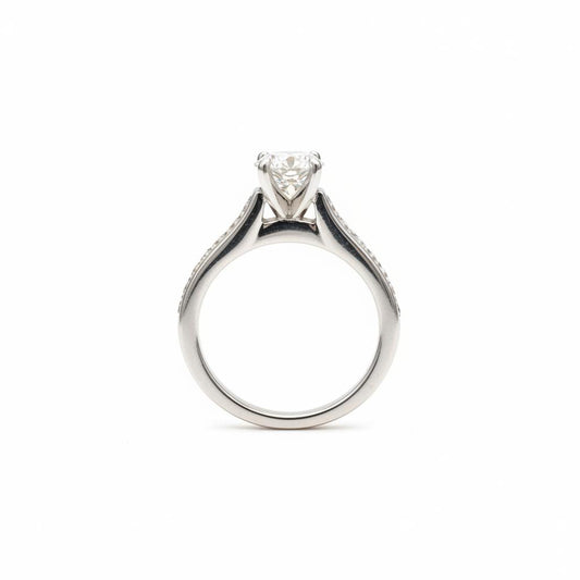 14k Gold diamond VVS 0.80CT+ 0.18CT