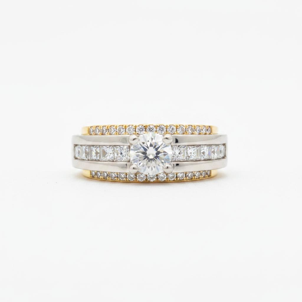 14K Gold Nat Diamond ring 1.27CT
