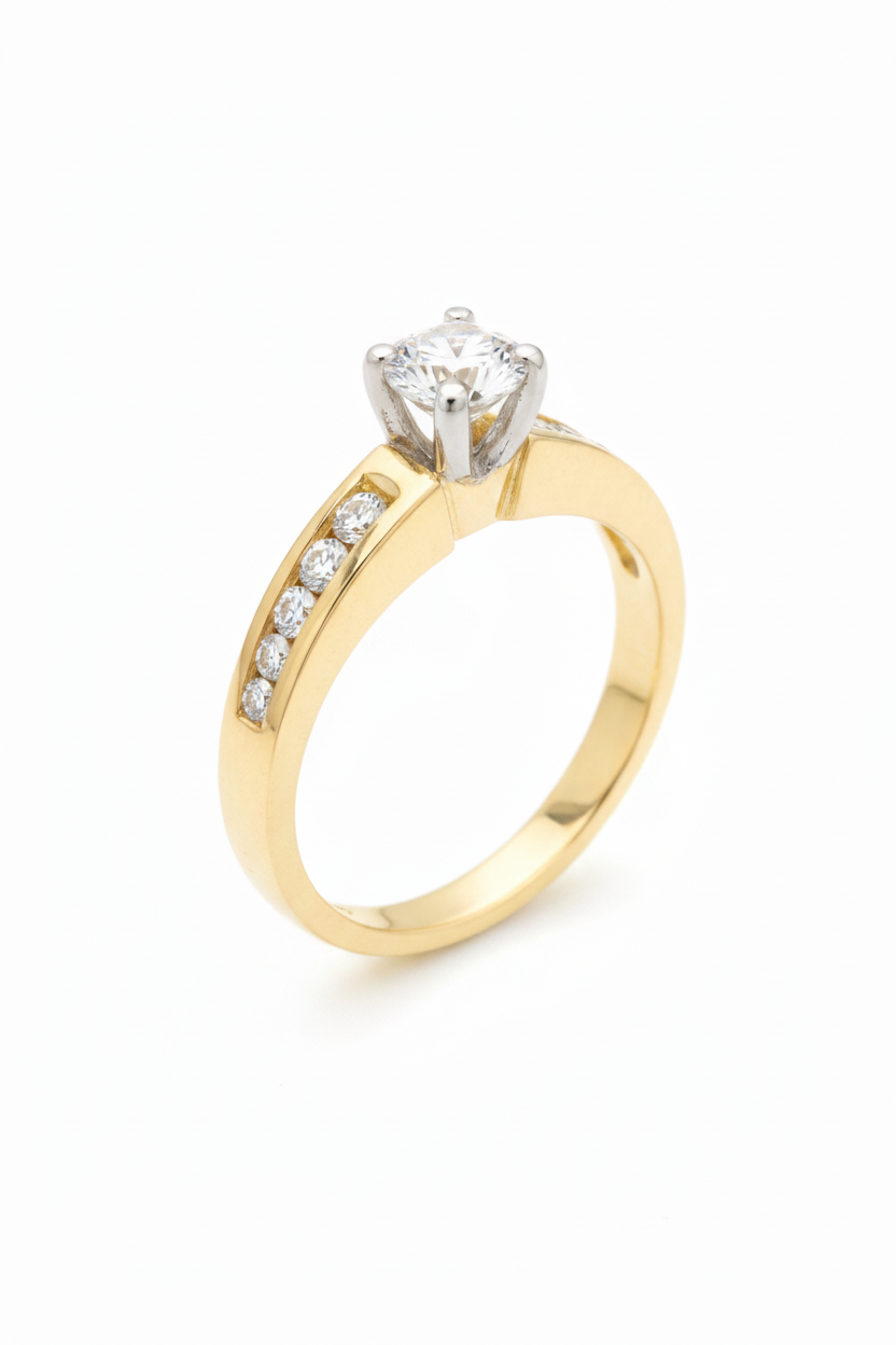 14K Gold Natural Diamond ring 0.3CT