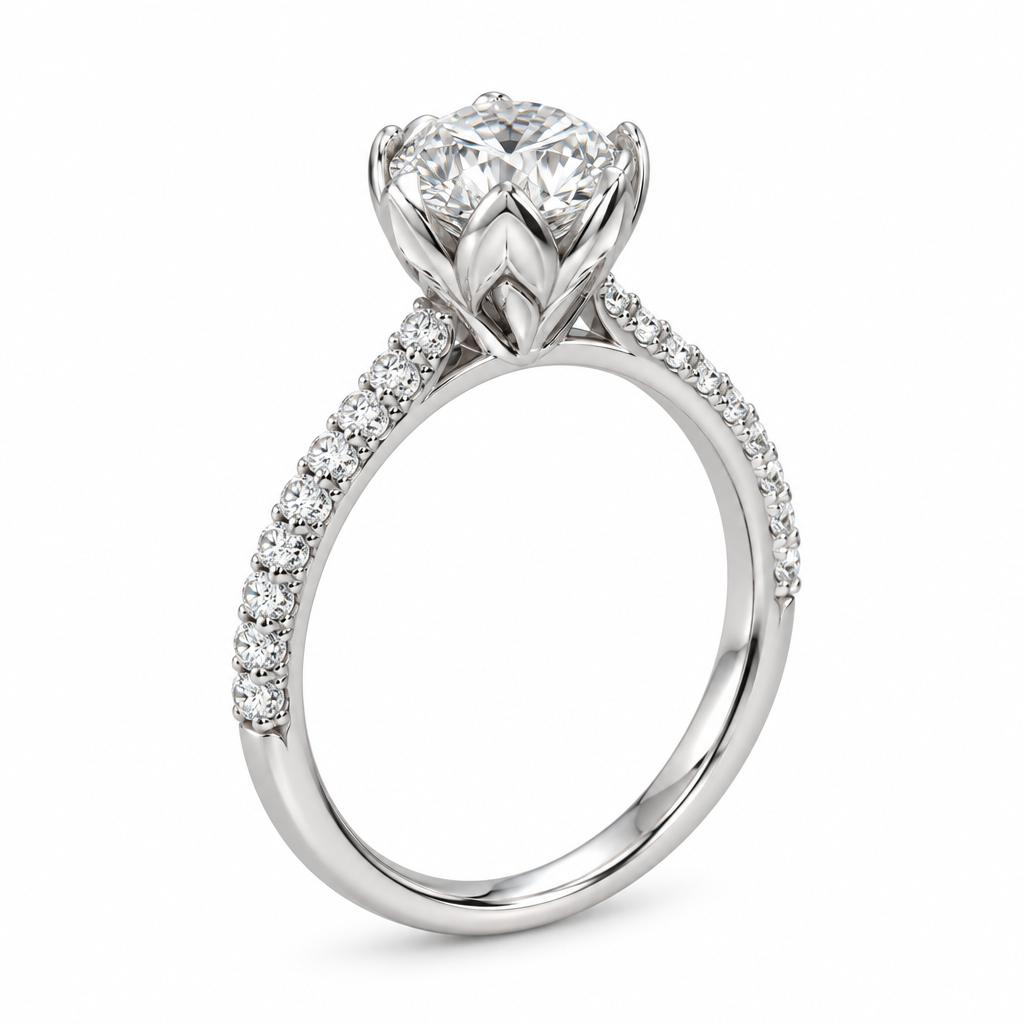 18K Gold Natural Diamond 0.50+0.16CT