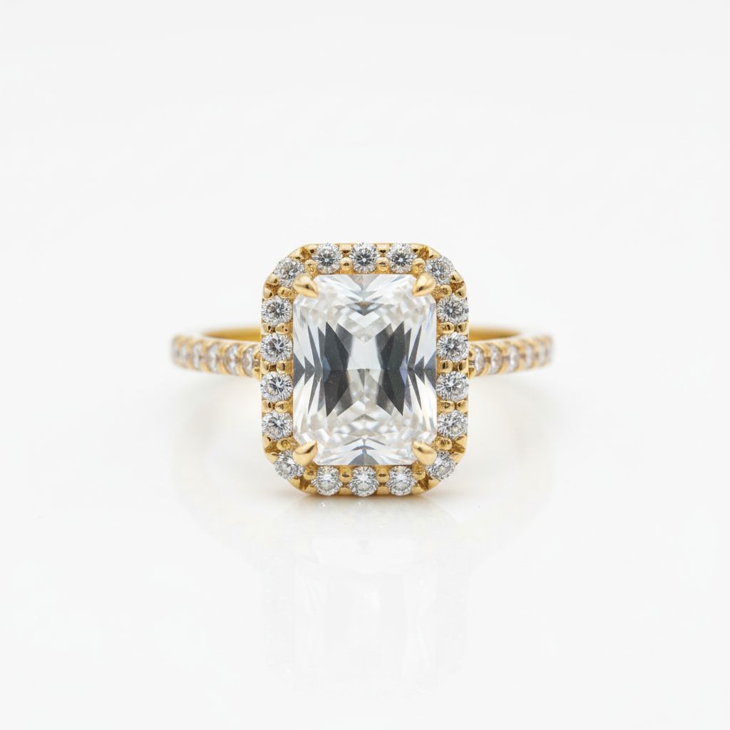 10K Gold Cubic Zirconia Ring (DMZ10RI001)