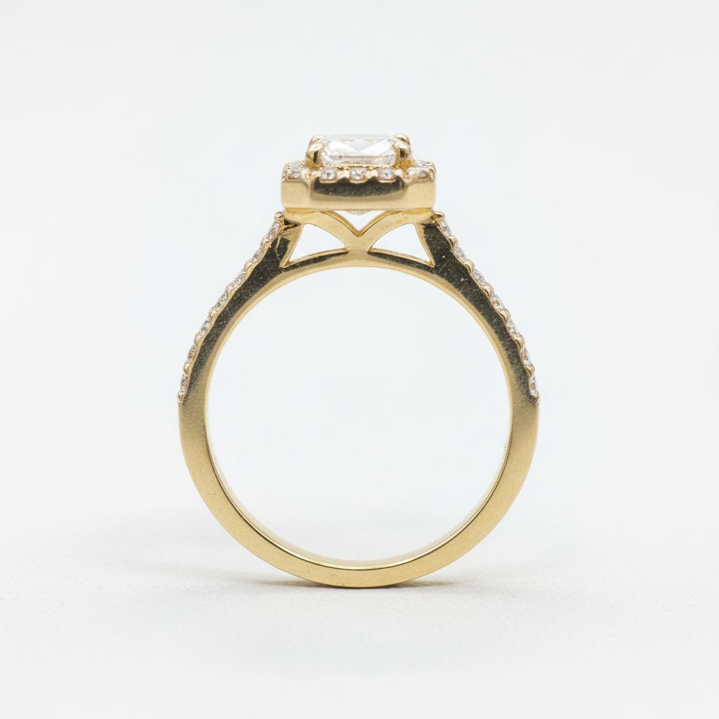 10K Gold Cubic Zirconia Ring (DMZ10RI001)