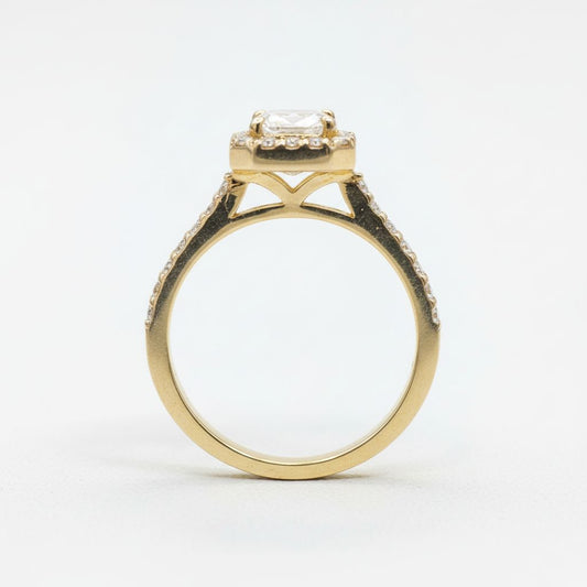 10K Gold Cubic Zirconia Ring (DMZ10RI001)