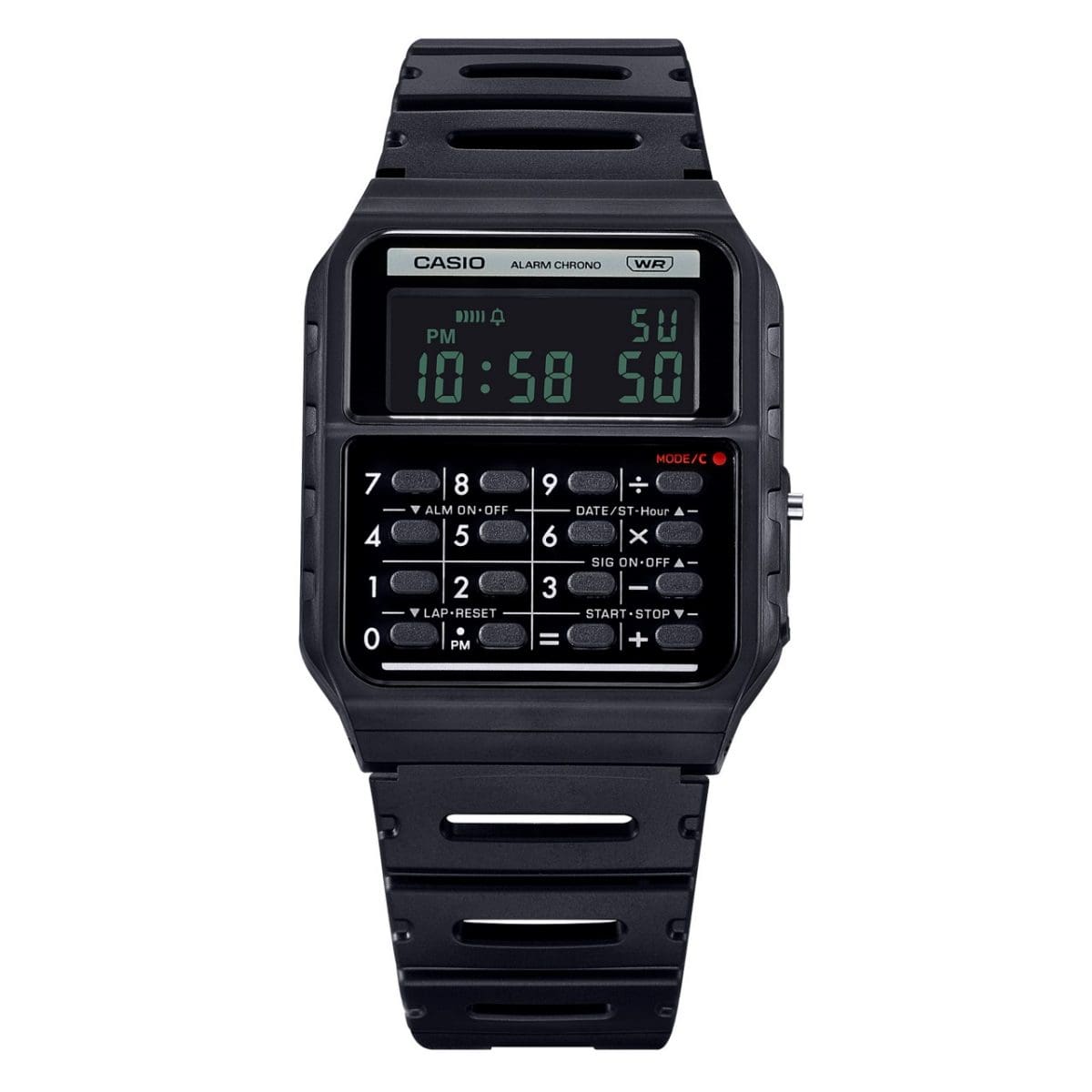Casio CA-53WB-1BCF calculator watch retro digital design built-in 8-digit calculator
