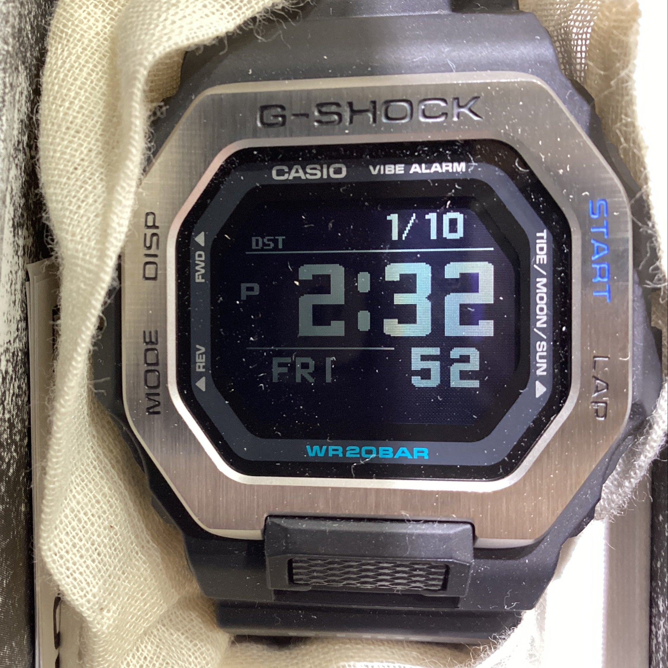 Casio G-Shock GBX-100-1CR Bluetooth Tide Graph Moon Data 200M