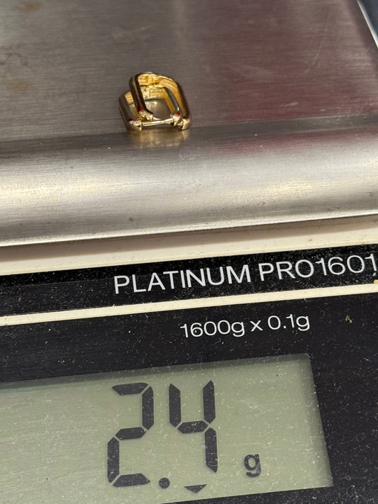 Huggies Earrings 10K Yellow Gold (2.4G Model SH-253) - Bijouterie Del Moral Brossard. Earrings