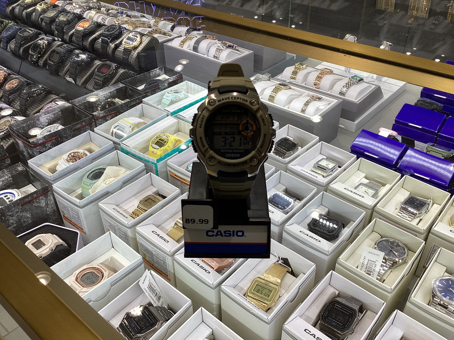 Green casio watch WV-200R