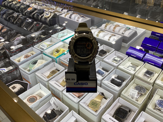 Green casio watch WV-200R