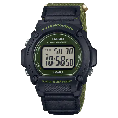 Black casio W-219HB-3AVCF