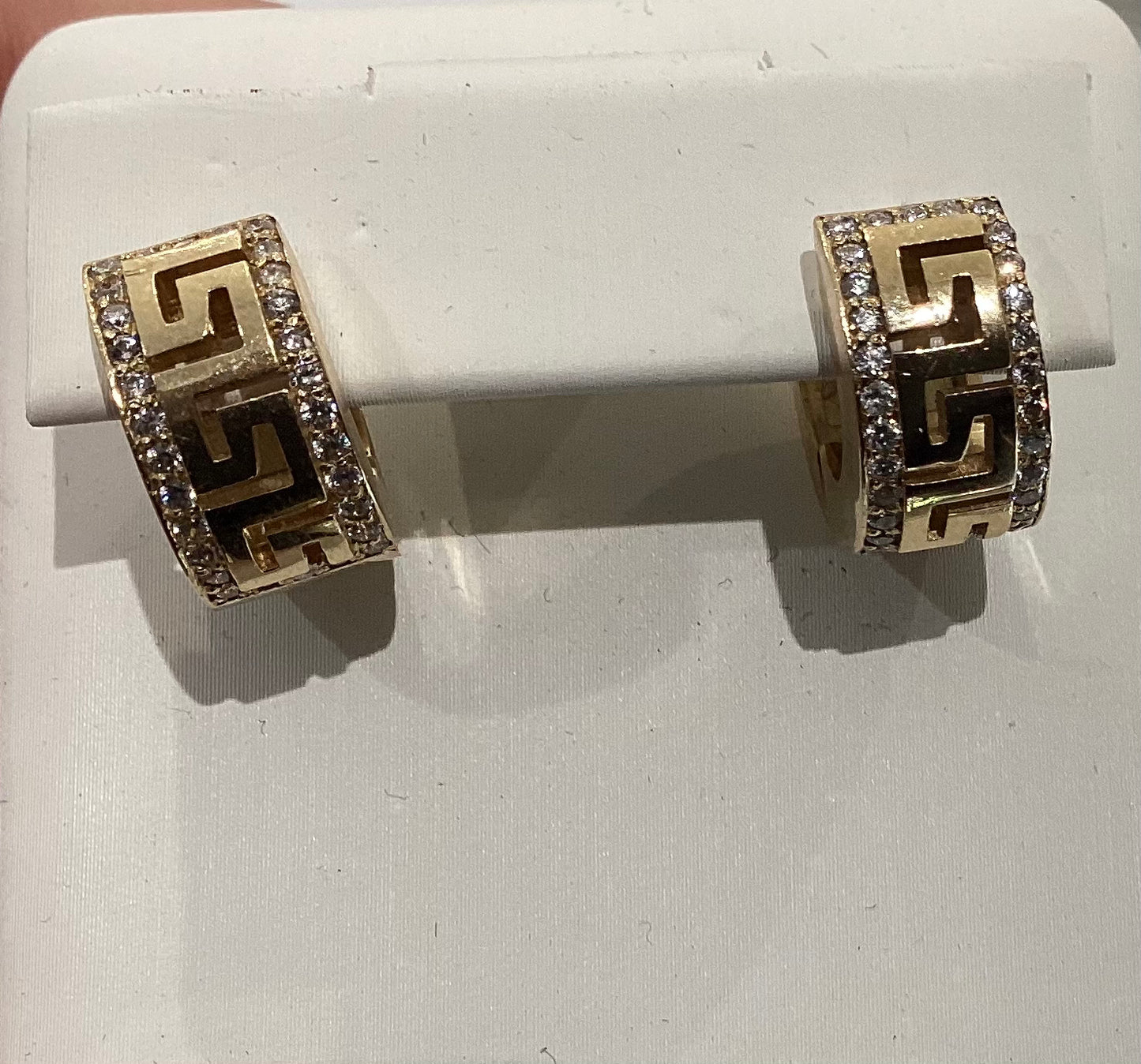 10K Y Gold Diamond Earrings .50ct