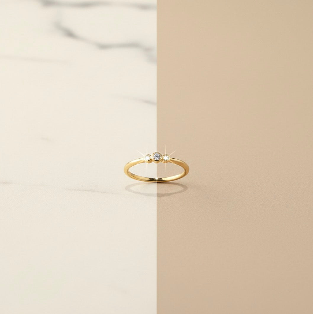 10K Gold Moissanite Ring 0.30CT (DMM10RI004)