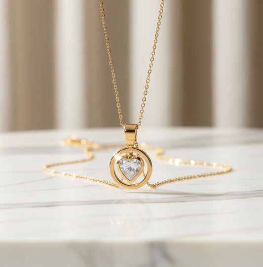 Stunning 18K 50pt moissanite pendant DMM18PD001