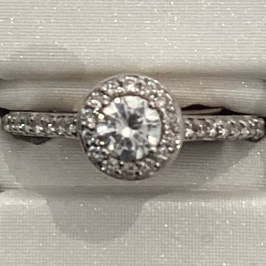 14K white gold Women Diamond Ring 1.5CT