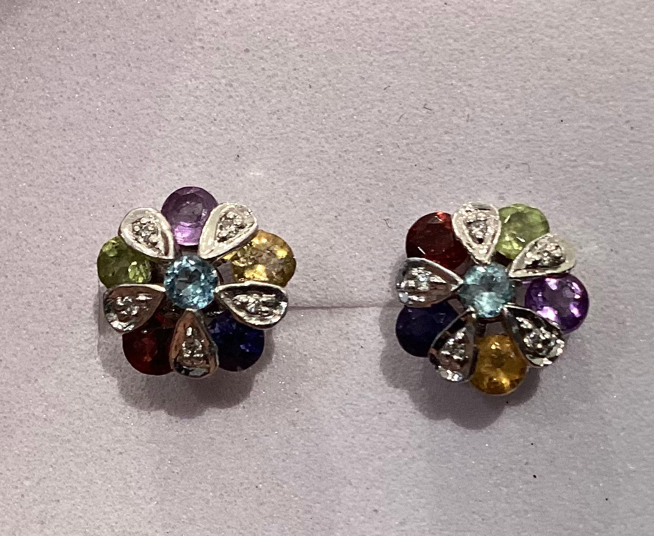 14K Women’s Diamond Earrings 10pt Nat.Color