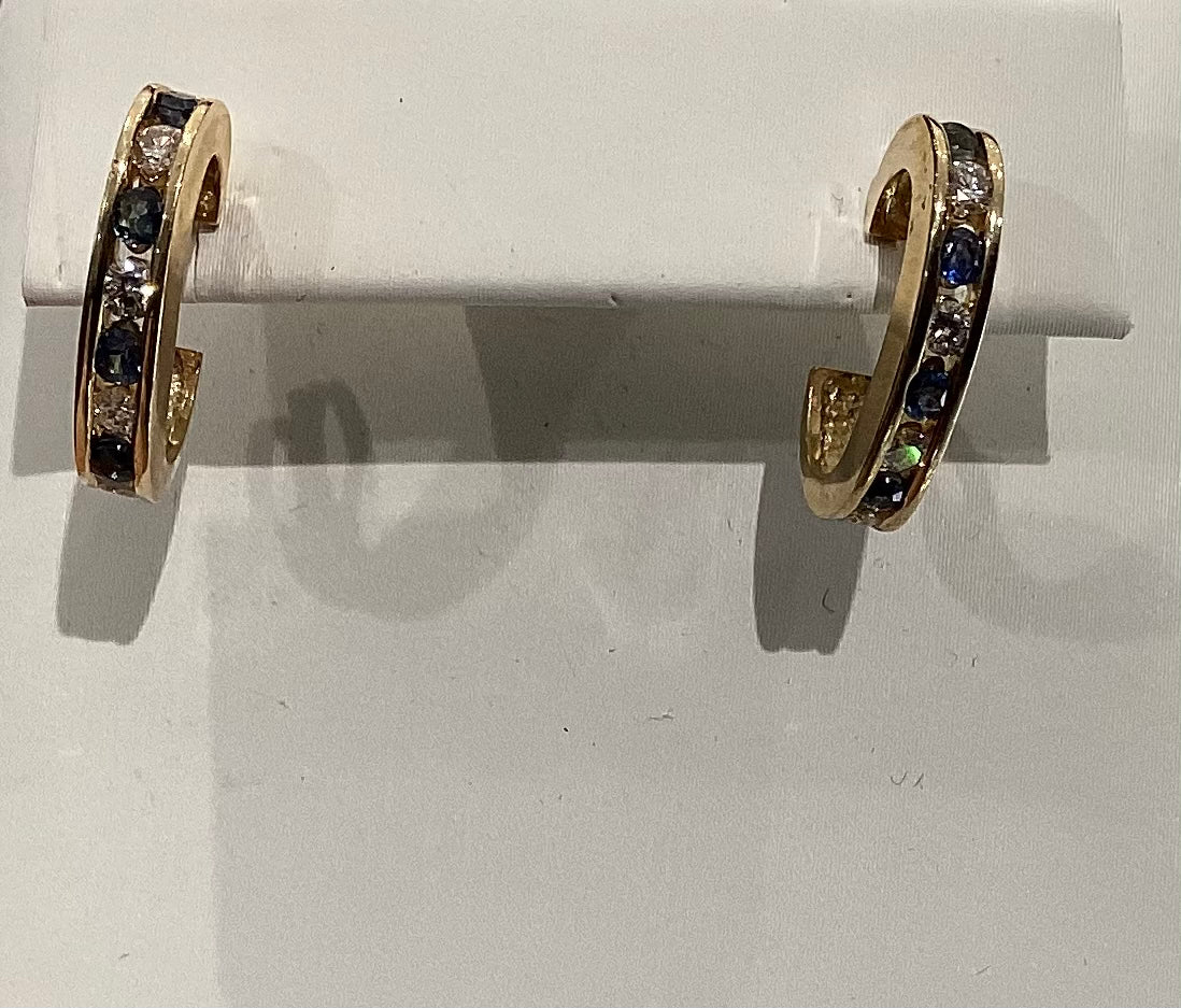 14K Y Gold Diamond earrings .25ct
