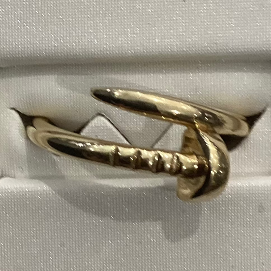 10K Y Gold Nail Ring 3.77g Ring