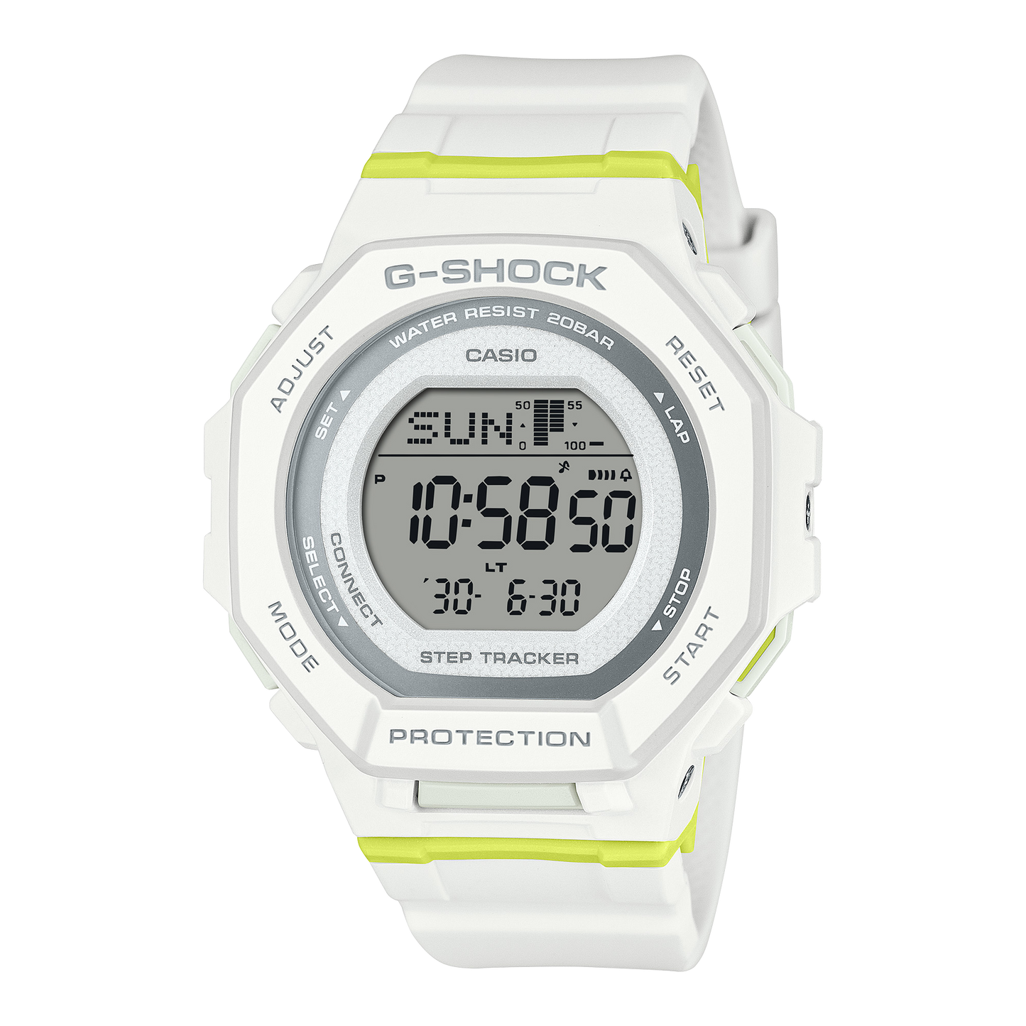 Reloj con contador de pasos G-Shock GMD-B3000SC-7CR - Blanco