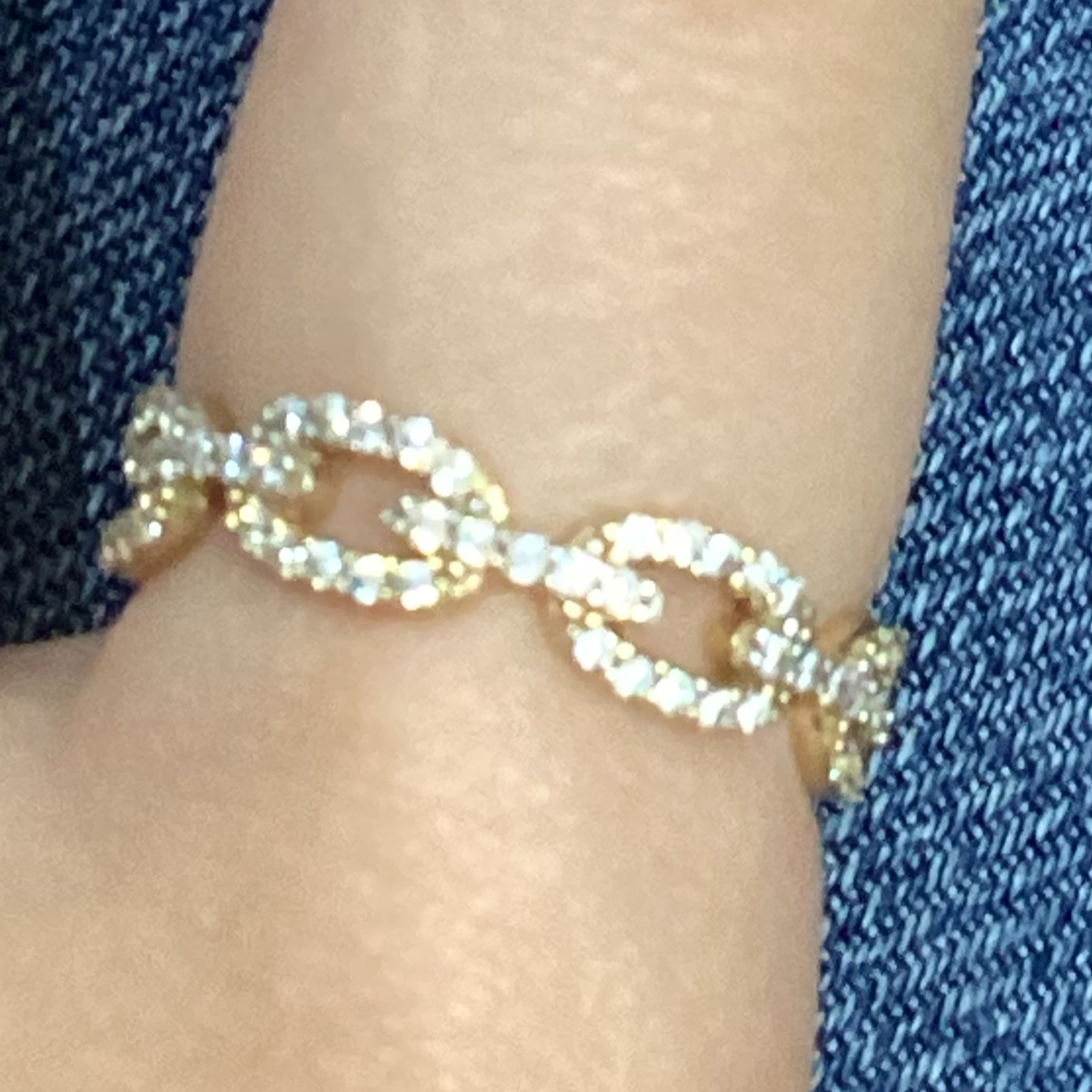 10K Y Gold Women Ring 1.63g and zirconia Ring