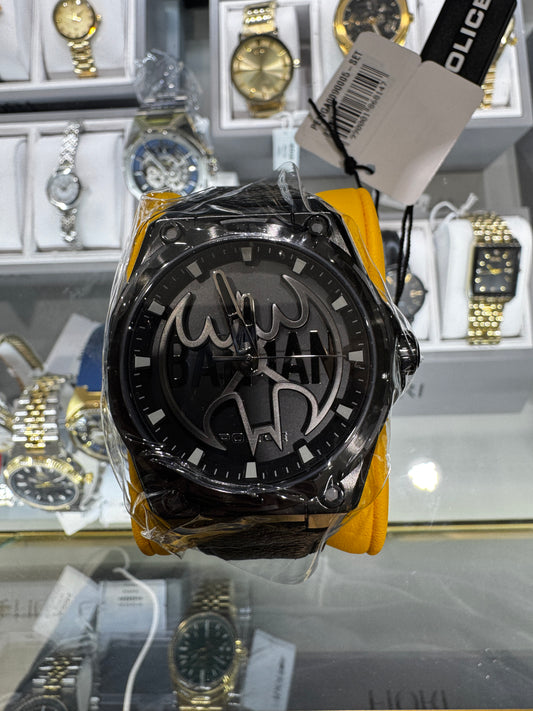 Police x Batman watch with the box and stand! 33363