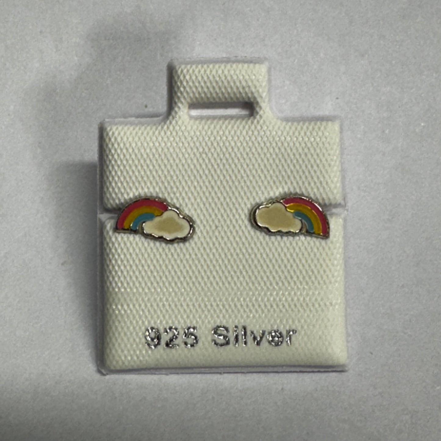 925 Silver Rainbow Stud Earrings