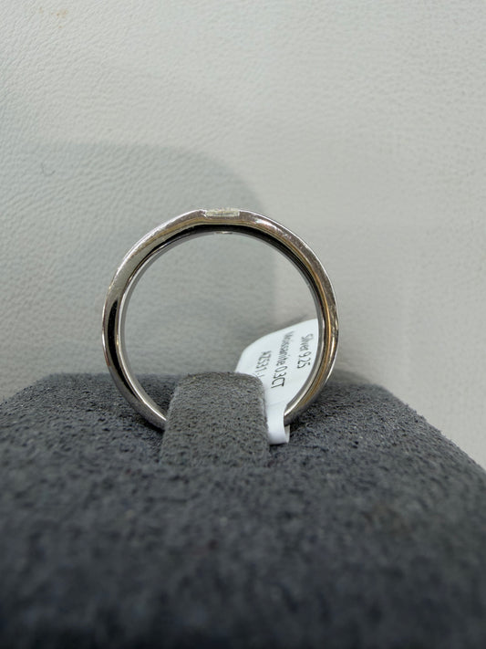 Silver ring with 0.3ct of moissanite AZ531-J