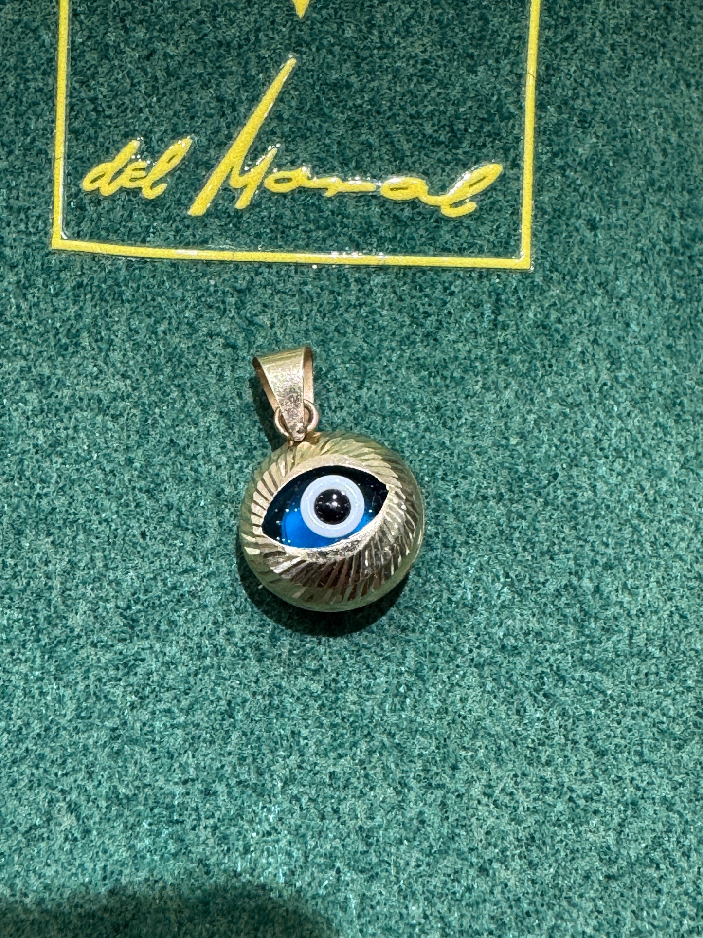 Pendentif œil maléfique en or jaune 10K - Symbole de protection