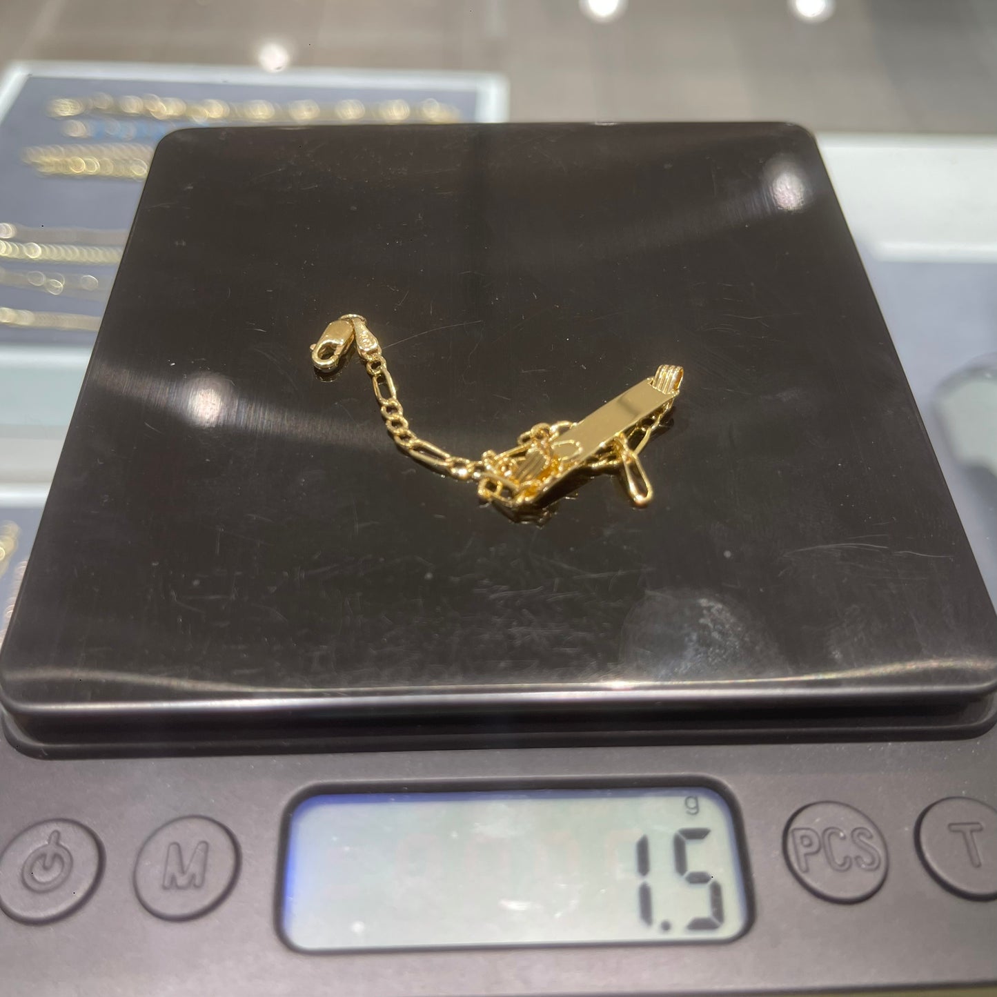 Pulsera de bebé de oro amarillo de 10 quilates - 1,50 g - Grabado y ajuste de talla gratuitos