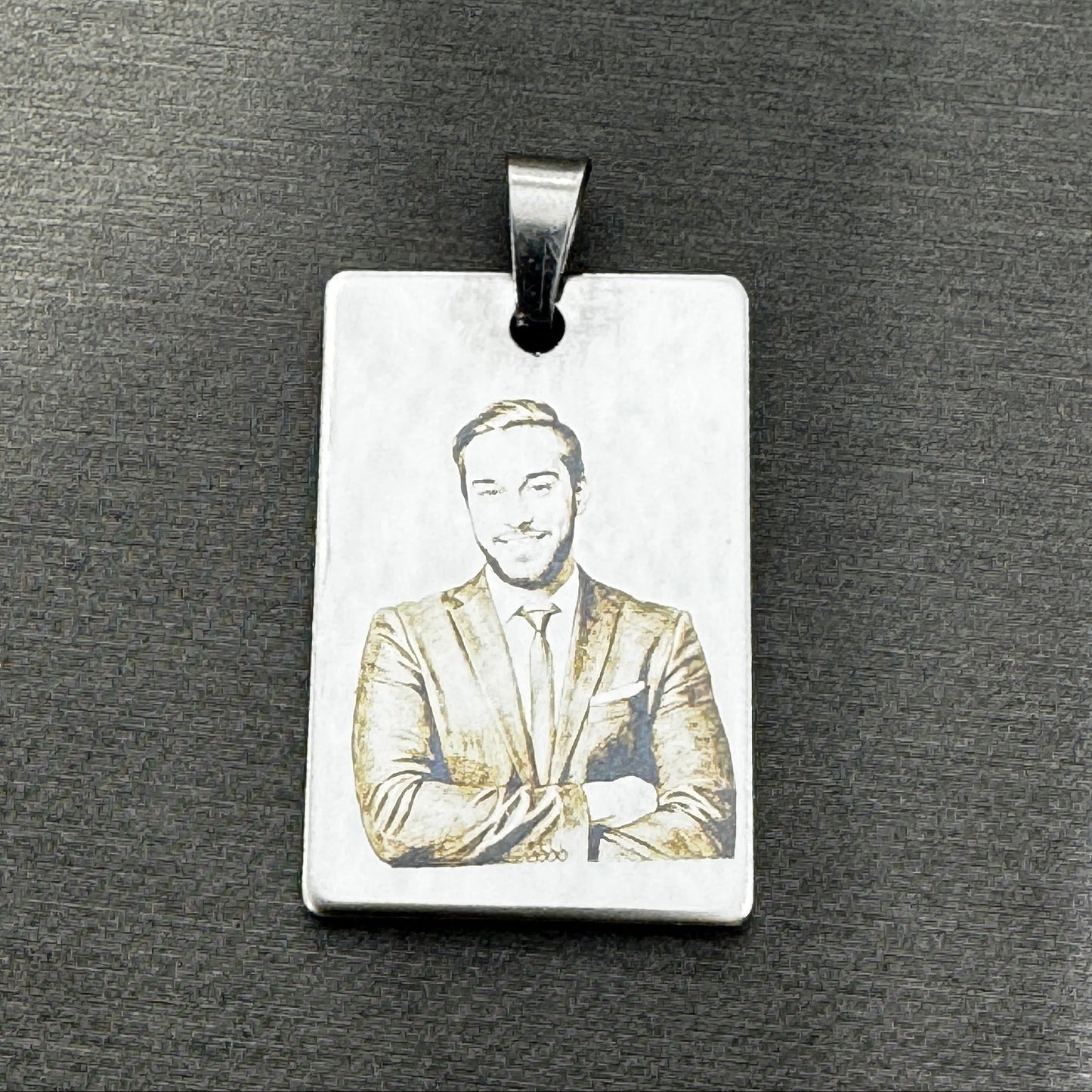 Custom photo portrait engraving