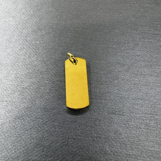 Small rectangular gold plated blank