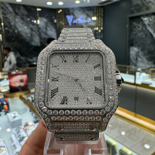 Miyota watch iced out moissanite / Bijouterie Del Moral / Brossard / Champlain Mall_3087