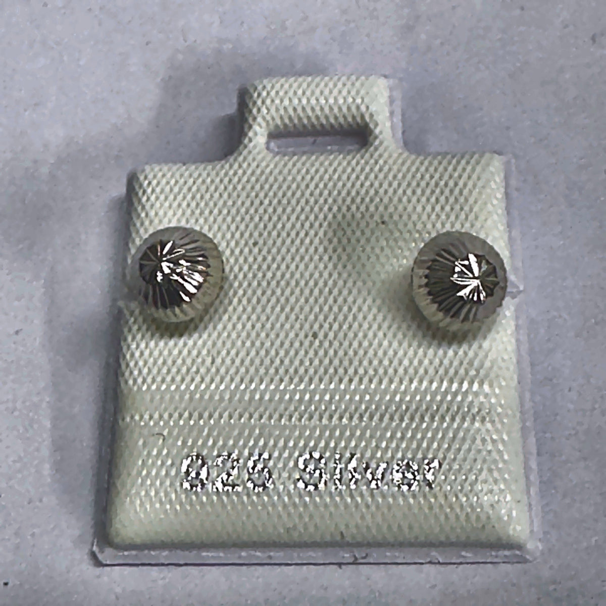 PL162-A 925 silver stud earrings, rhodium finish
