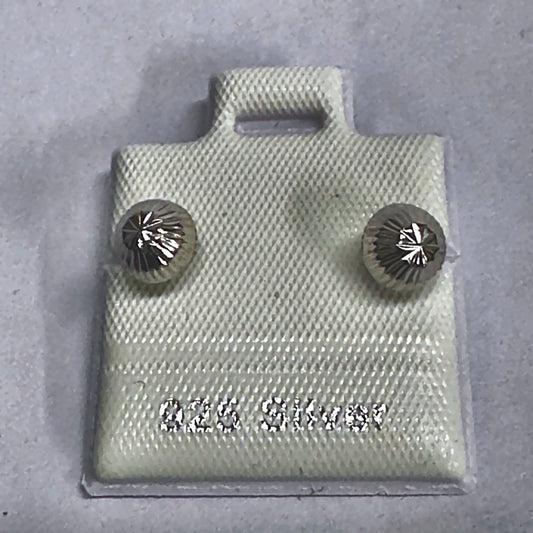 PL162-A 925 silver stud earrings, rhodium finish