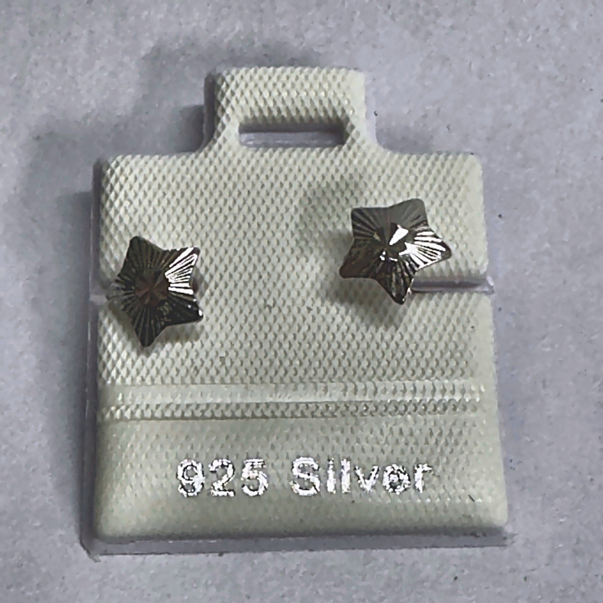 PL222-A 925 silver stud earrings, rhodium finish