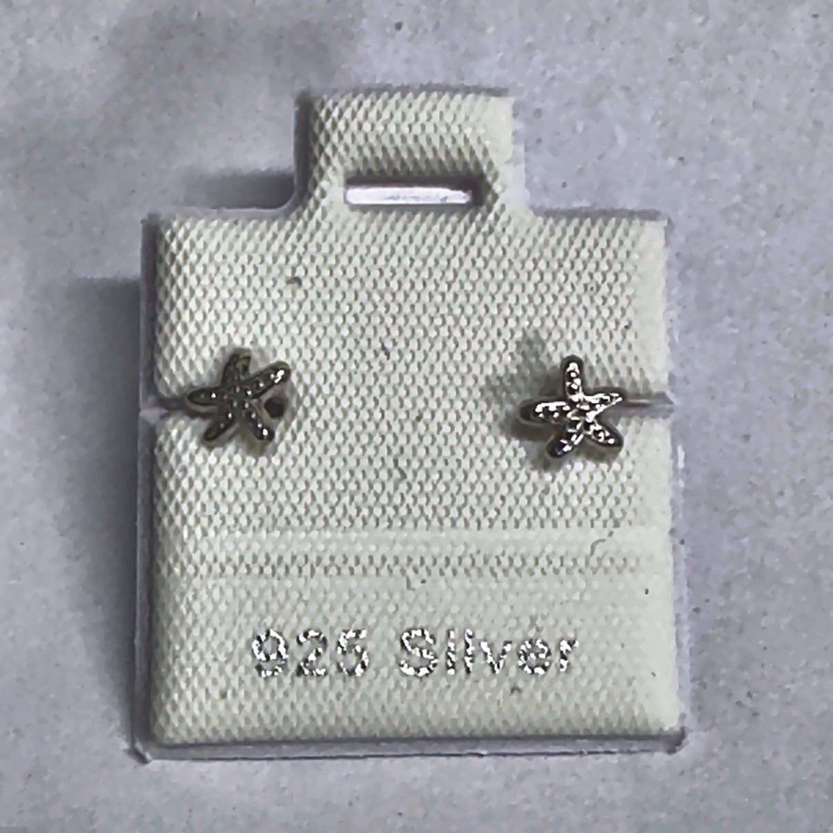PL257 925 silver stud earrings, rhodium finish