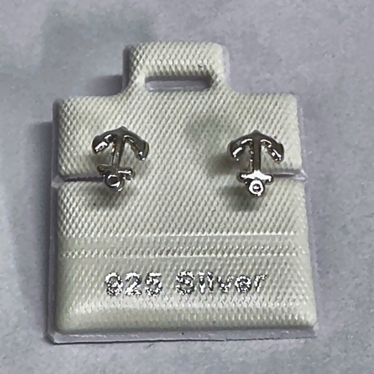 PL376 925 silver stud earrings, rhodium finish